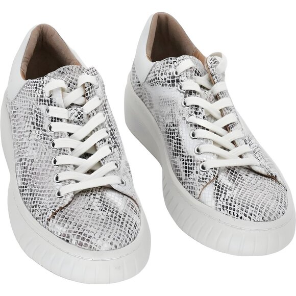 Sofft Snake-Embossed Platform Sneakers Womens US 8.5 M - Picture 1 of 6